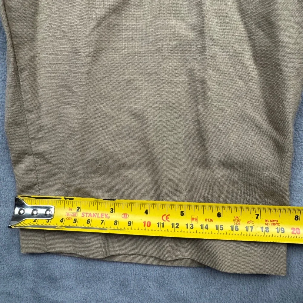 Lauren Ralph Lauren Mens 100% Wool Khaki‎ Straight Leg Dress Pants Total Comfort